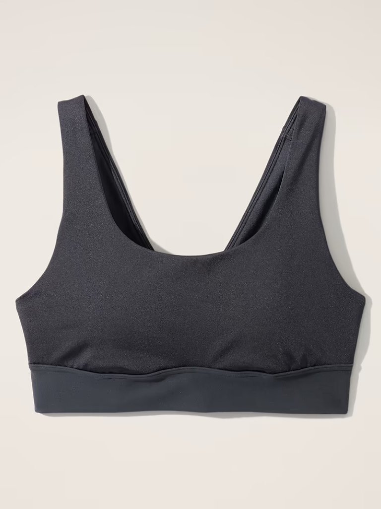 Athleta Black Breathe Longline Bra A-C